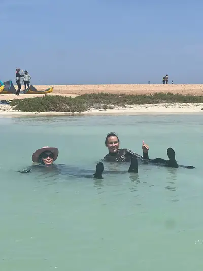 Kitesurfing in Glassy Waters